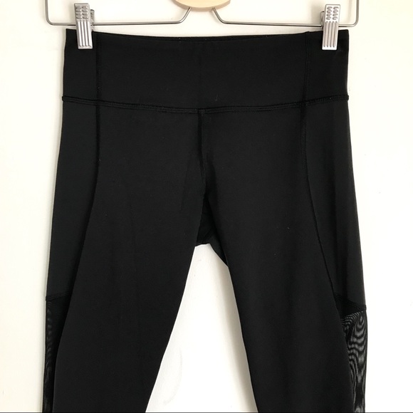 Lululemon Breathe Easy Crop Black Size 4 - Picture 5 of 8